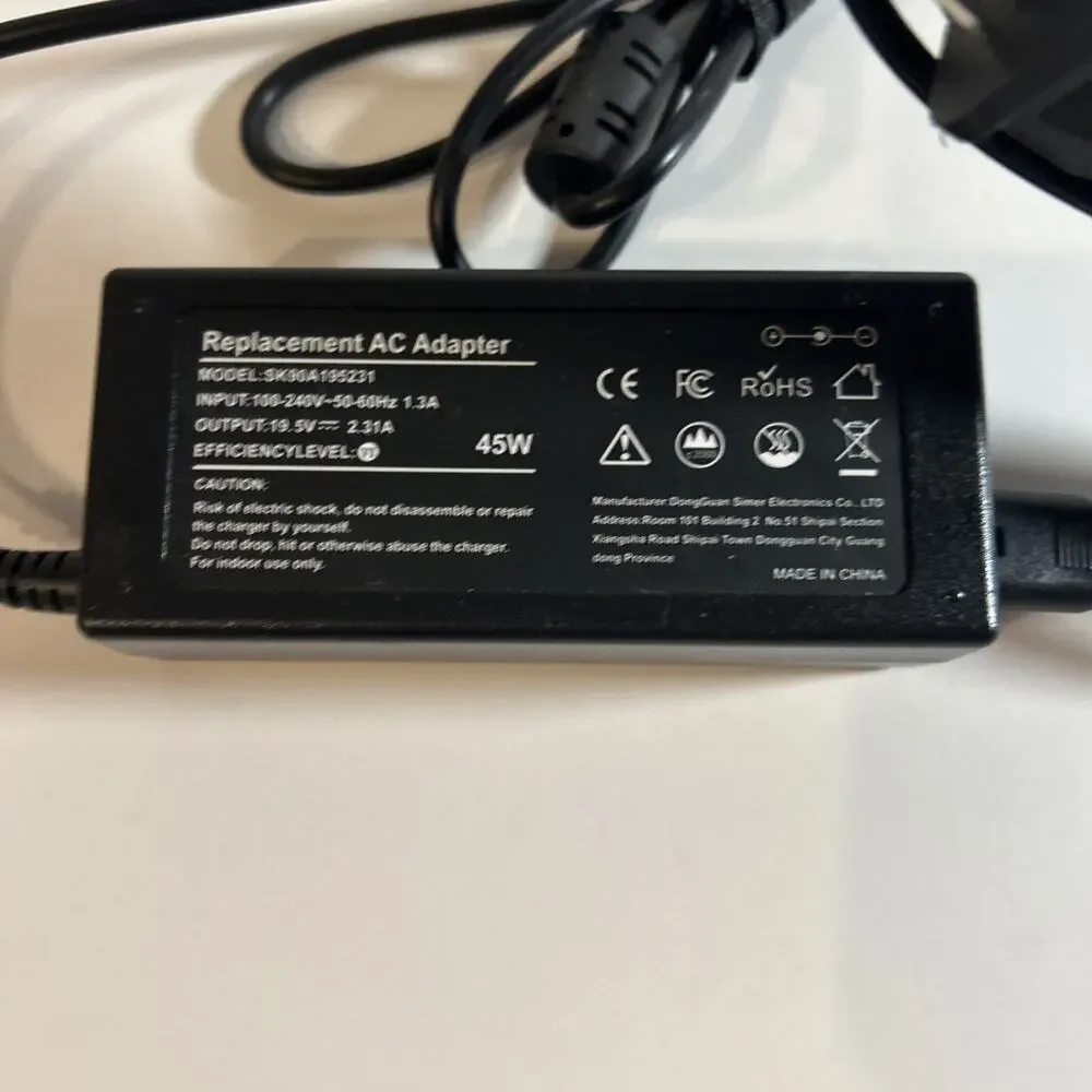 Replacement AC Adapter Model SK90A195231